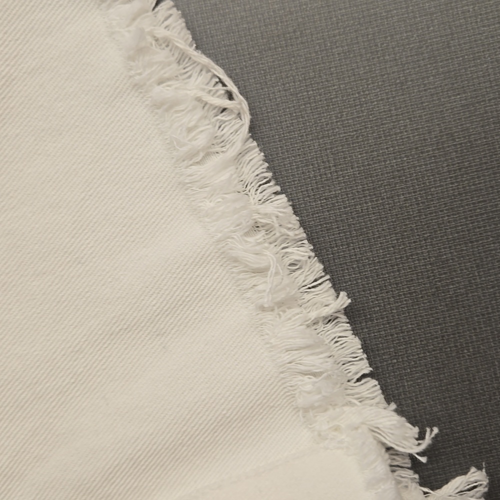 New Francesca's TGLA White Button Front Jean Mini Skirt - Picture 6 of 9